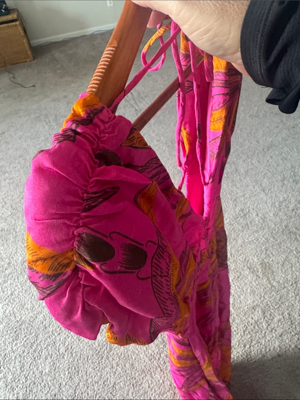 FARM Rio Pink and Orange Tropical Midi Dress - Picture 7 of 8